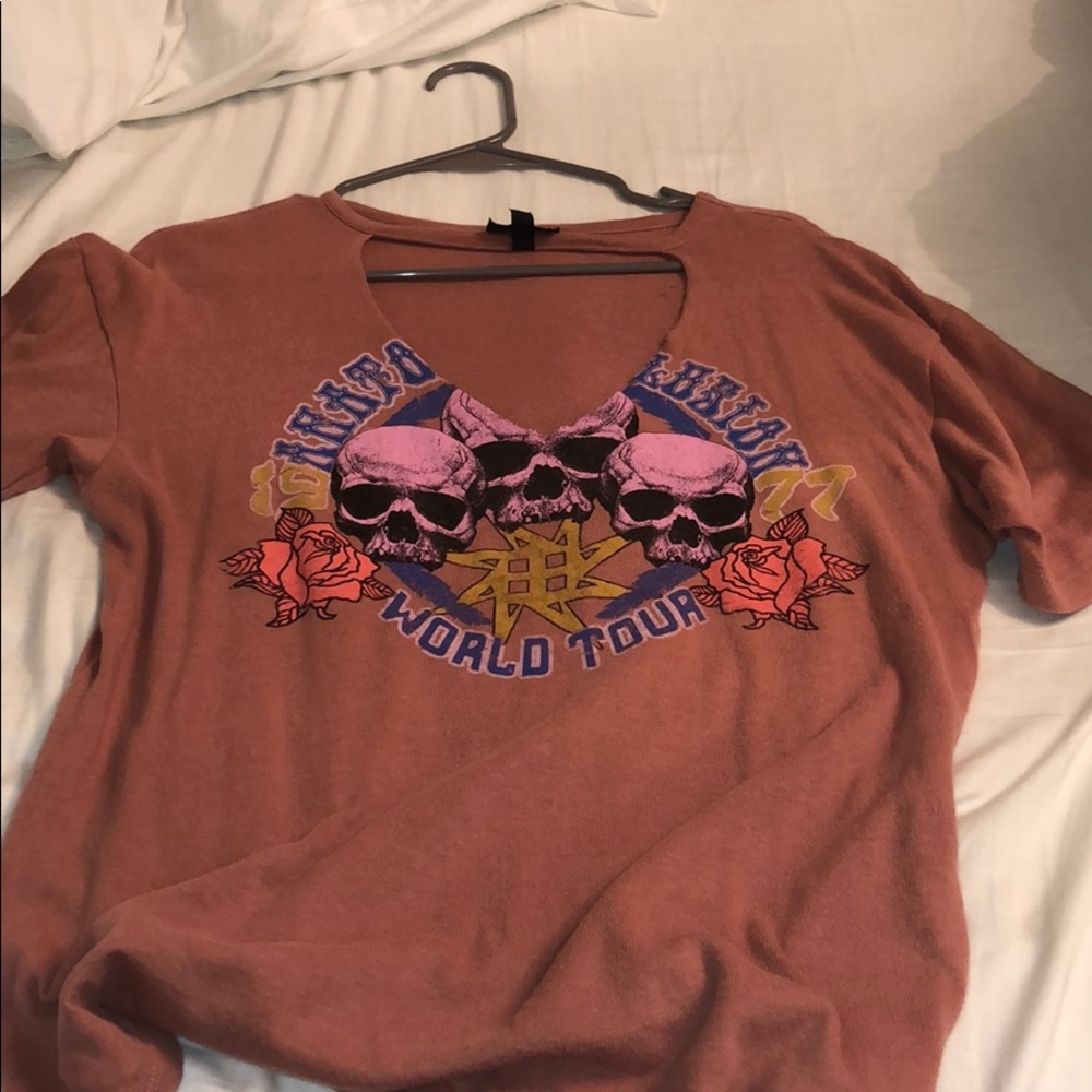 Top shop front cut out tee shirt !